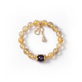 Rutilated Quartz & Amethyst Bracelet — Manifestation · Wishing · Protection