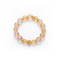 Natural Gold Rutilated Quartz Bracelet for Wealth & Success - Golden Energy Beaded Jewelry