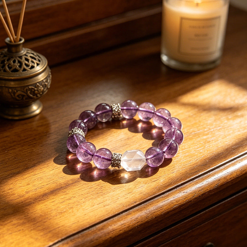 Intuition Glow · Light Amethyst Spiritual Bracelet