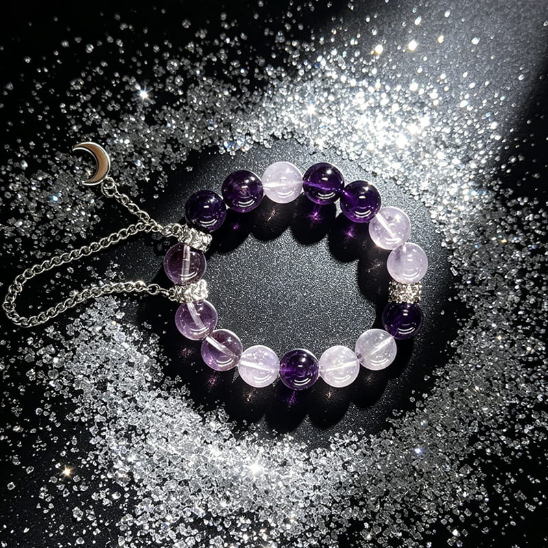 Intuition & Calm · Amethyst Duo with Clear Quartz