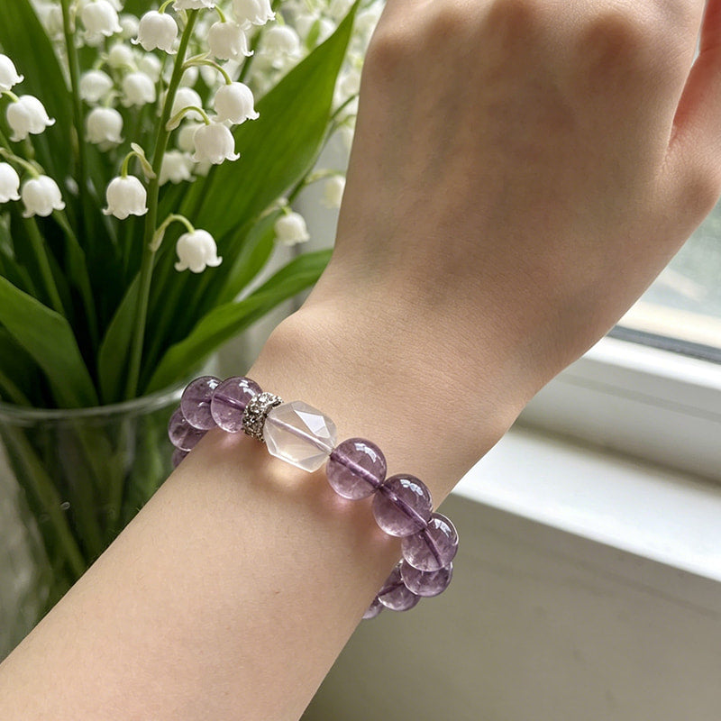 Intuition Glow · Light Amethyst Spiritual Bracelet