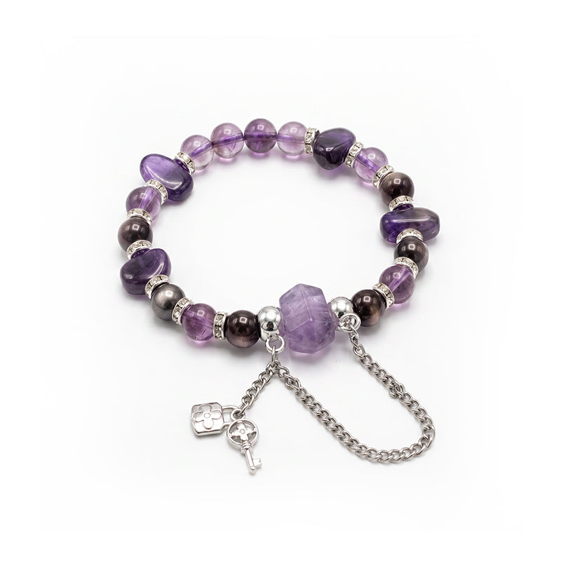 Soul Guardian — Bracciale in Ametista Grezza