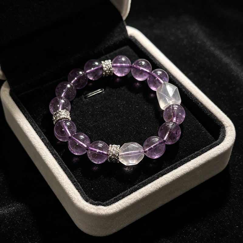 Intuition Glow · Light Amethyst Spiritual Bracelet