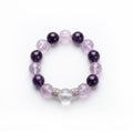 Amethyst & Purple Fluorite Bracelet — Clarity · Focus · Intuition
