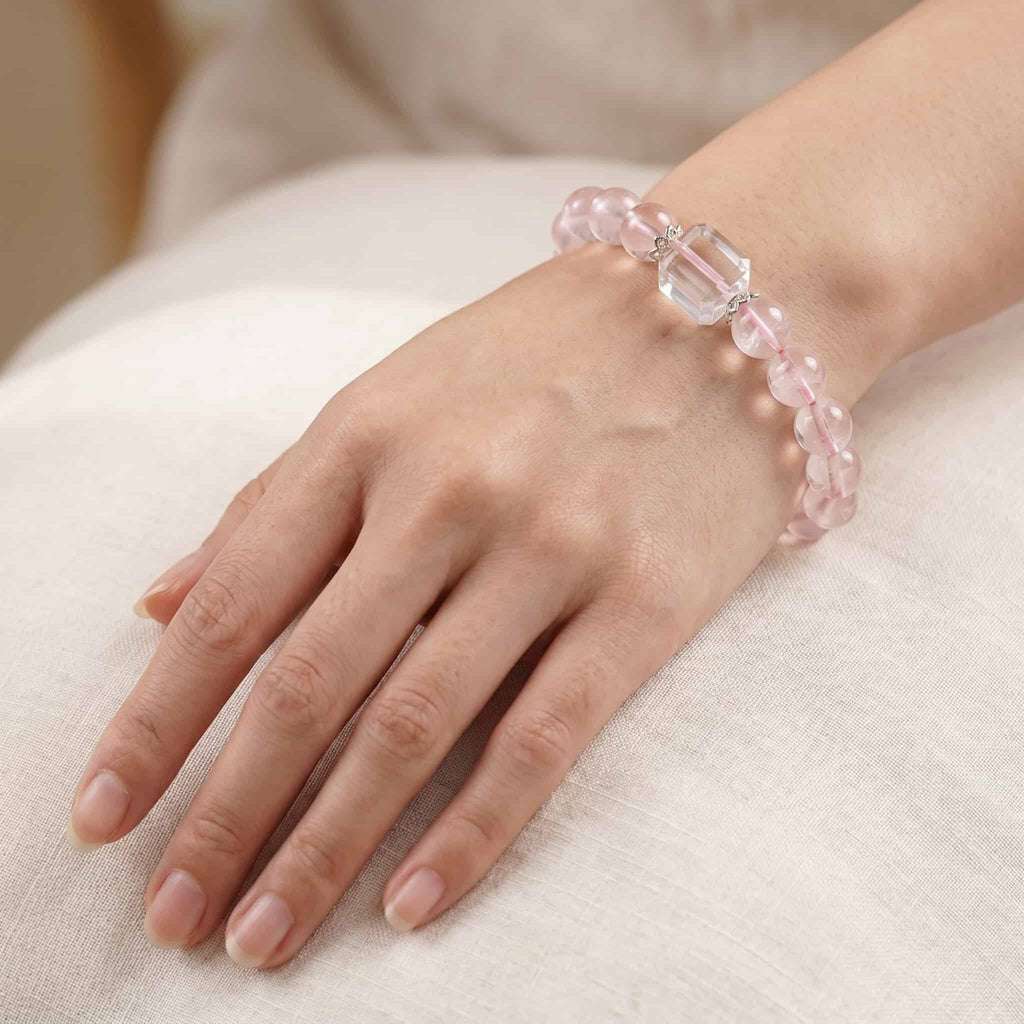 Rose Quartz Bracelet — Self-Love · Healing · Attraction