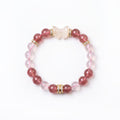 Strawberry Moonlight — Braccialetto di Cristallo Rosa Chiaro