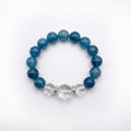 Aquamarine & Clear Quartz Bracelet — Calm · Communication · Peace
