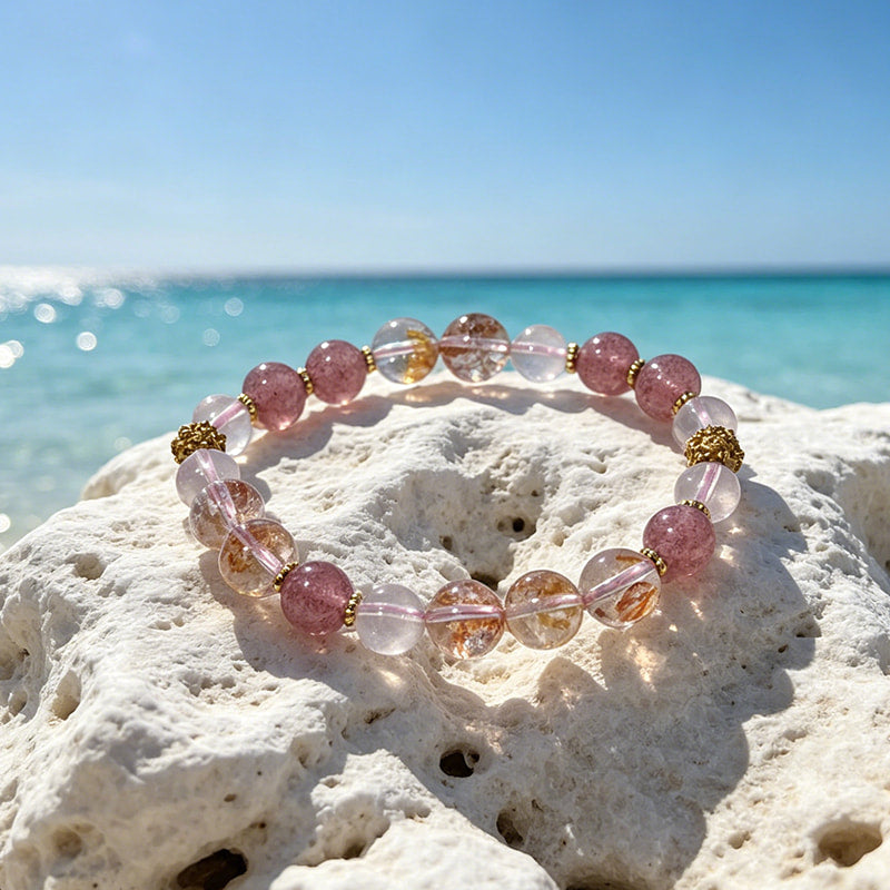 Sunset Blossom Bracelet — Love, Bloom & Glow.