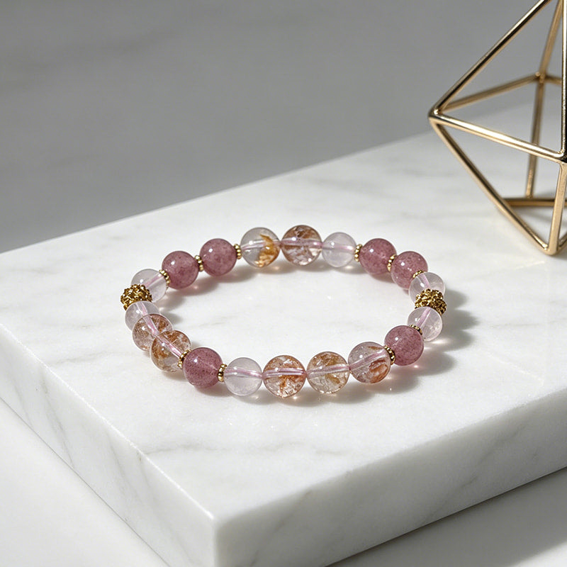Sunset Blossom Bracelet — Love, Bloom & Glow.